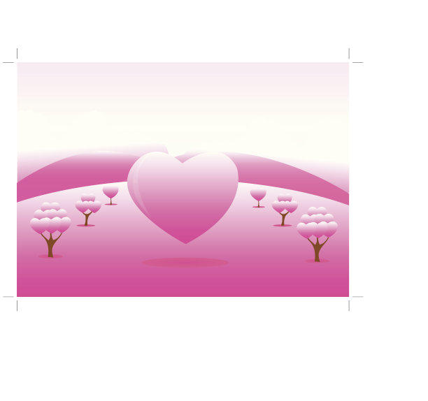 粉红色心脏区域图片下载