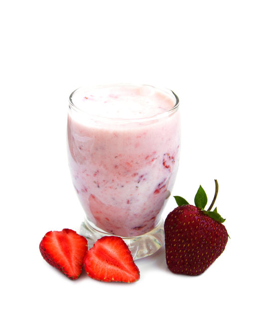草莓酸奶图片下载