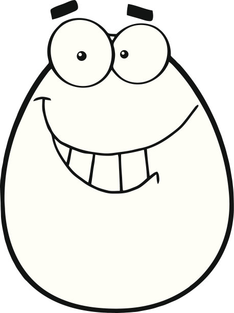 黑白微笑蛋图片下载