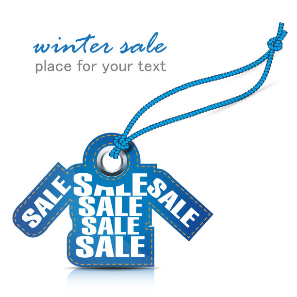冬季销售标签图片下载