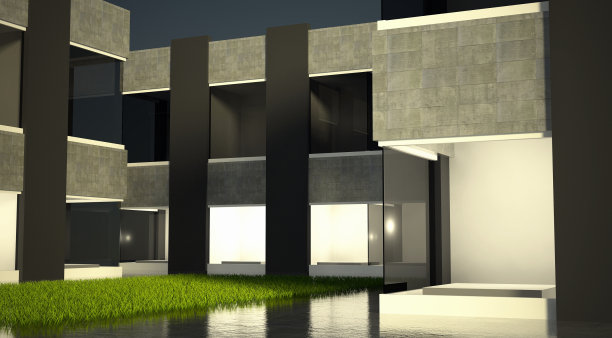 空玻璃橱窗，街道上的展览空间图片下载