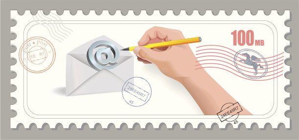 邮票与信封电子邮件图片下载