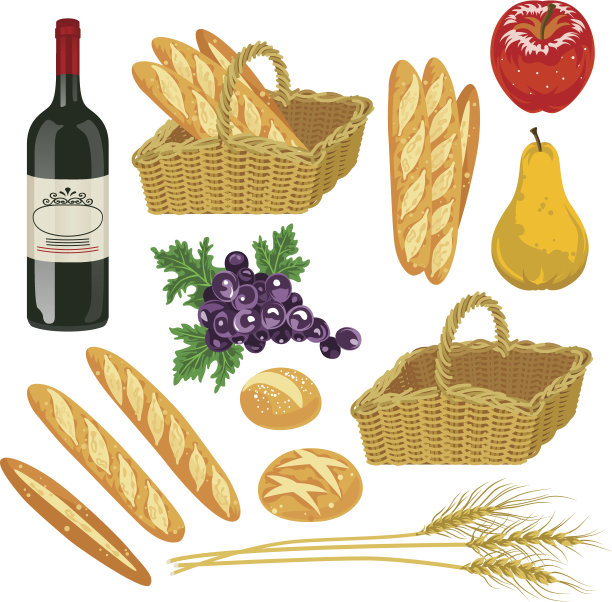 秋果与面包，相随图片下载