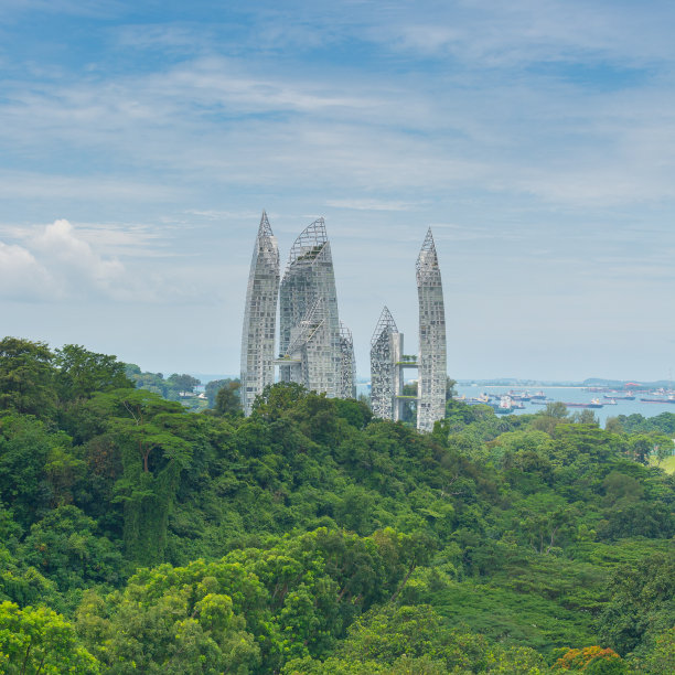 海湾倒影图片下载