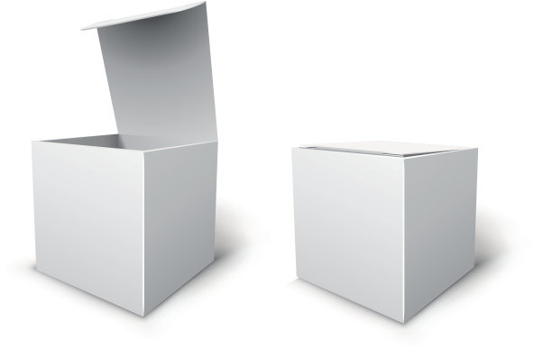 空白的立方体盒子图片下载