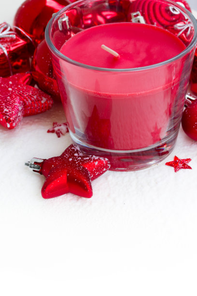 圣诞蜡烛图片下载