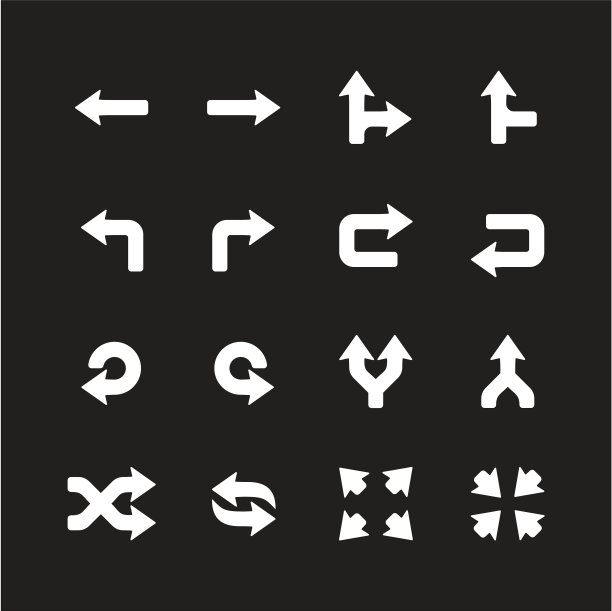 箭头图标设置为黑色图片下载