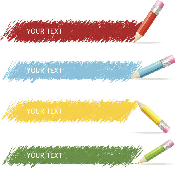 文本框和铅笔图片下载