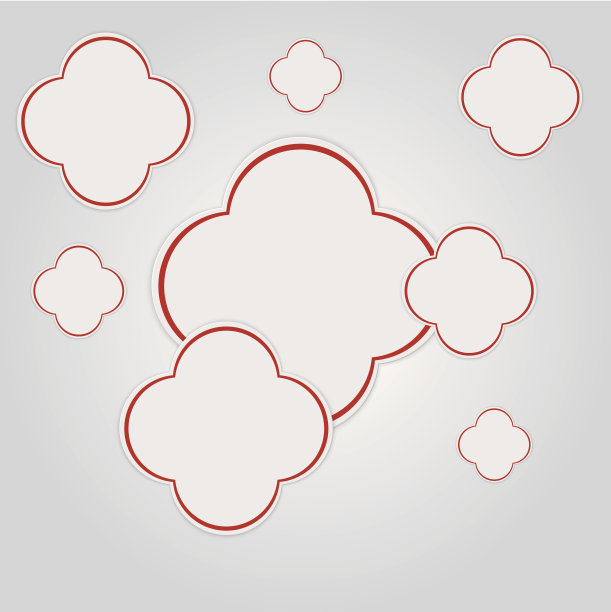 矢量抽象纸贴纸。横幅图片下载