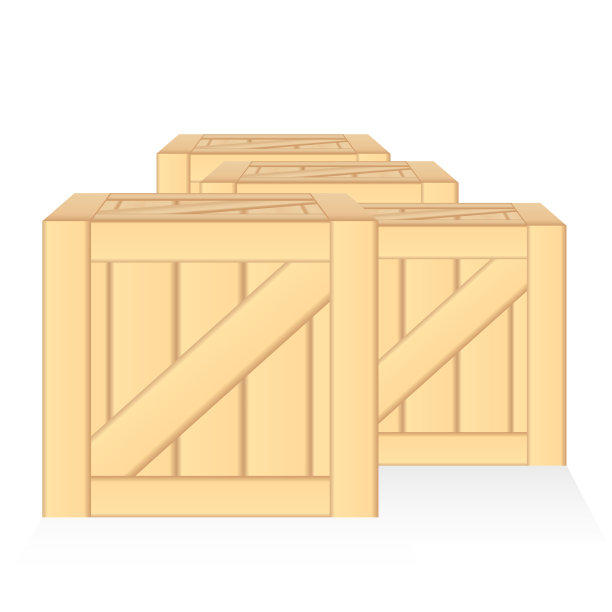 向量木盒错觉孤立图片下载