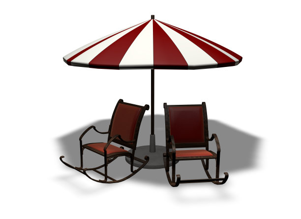 夏天海滩伞图片下载