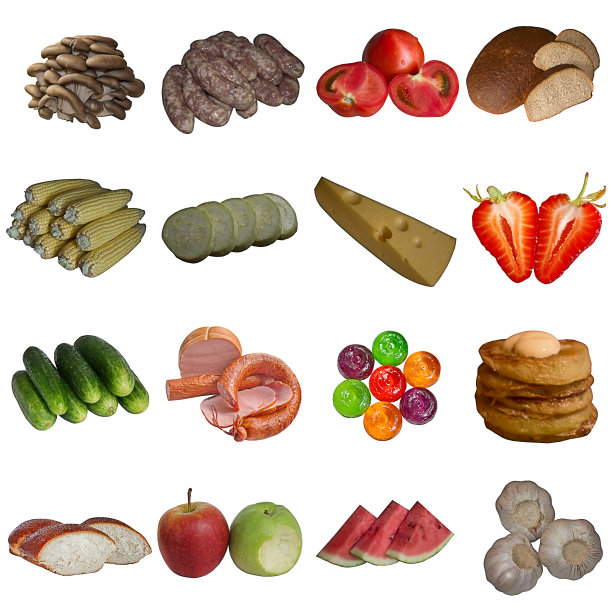 收集食物。图片下载