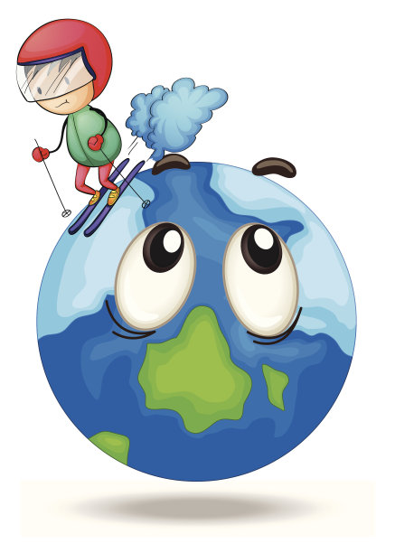 男孩在滑雪图片下载