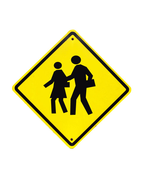 交通学校警告标志)孤立图片下载