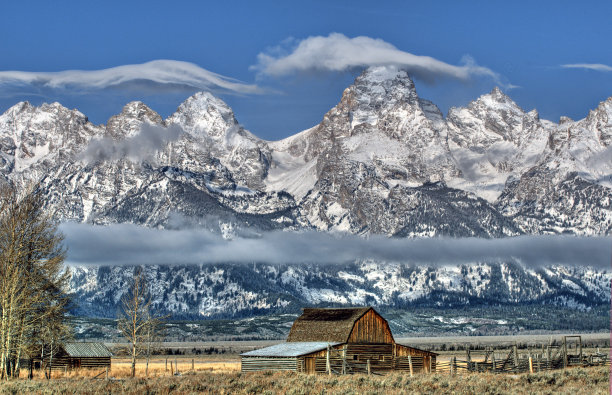 摩门街谷仓和提顿图片下载