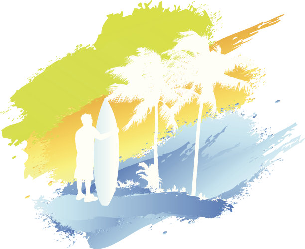 夏天冲浪图片下载