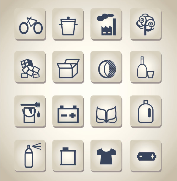 垃圾分类图标图片下载