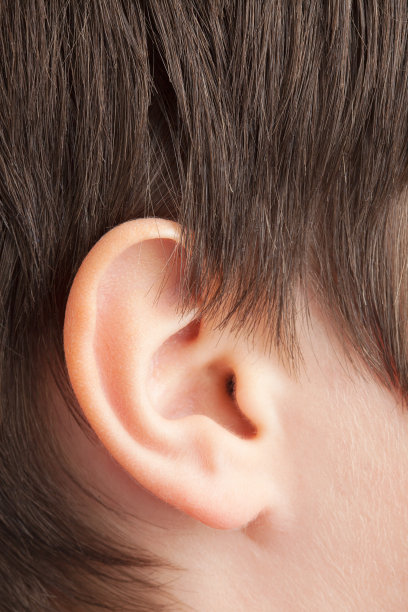 少年耳朵的特写图片下载