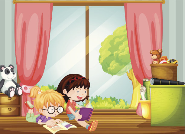 女孩读书图片下载