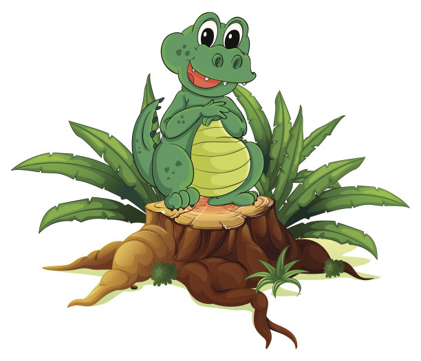 树林上的鳄鱼图片下载