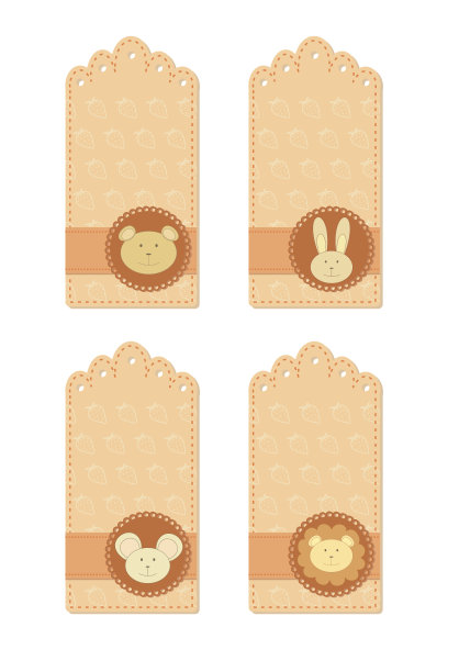 小动物的标签收集图片下载