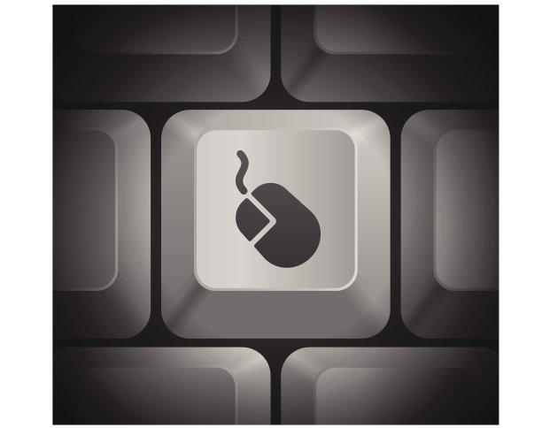 鼠标图标在计算机键盘上图片下载