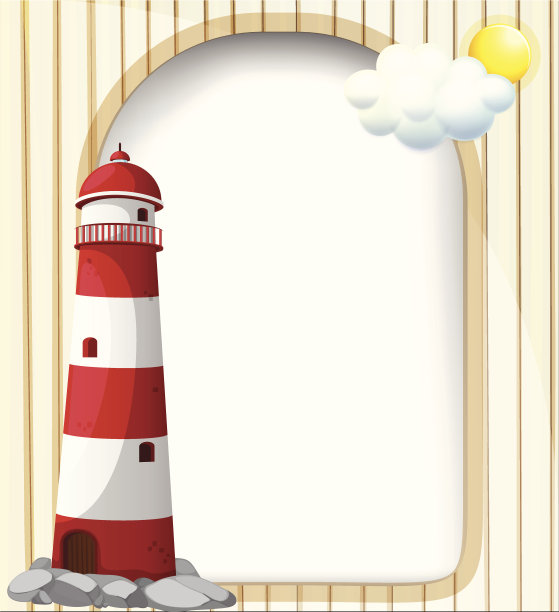 灯塔和空模板图片下载