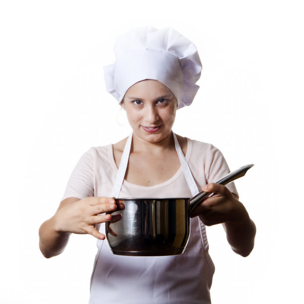 美丽的厨师的女孩图片下载