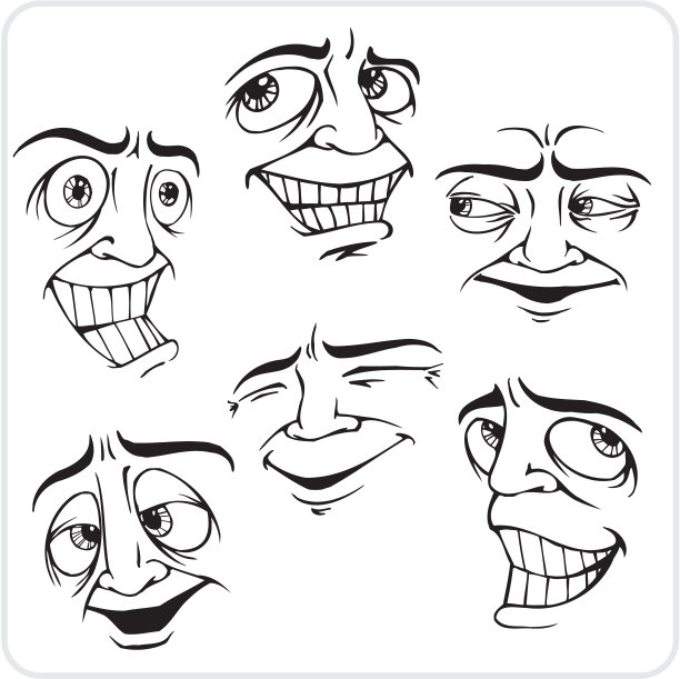 积极情绪-向量集。图片下载