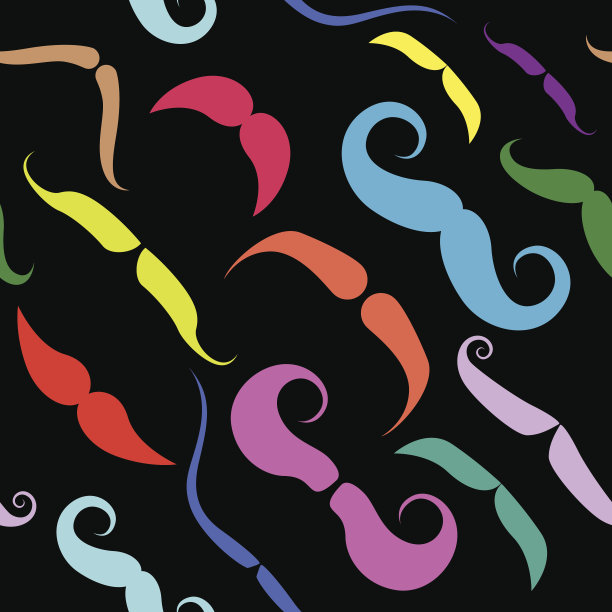 胡子无缝模式图片下载