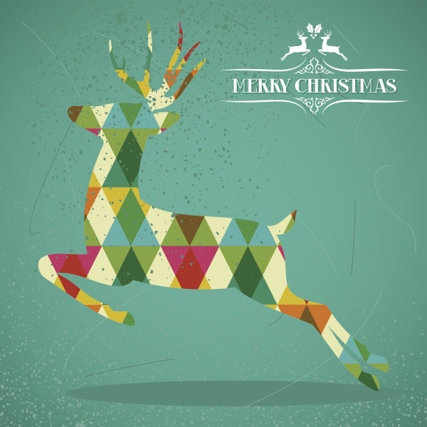 圣诞快乐，麋鹿素材图片