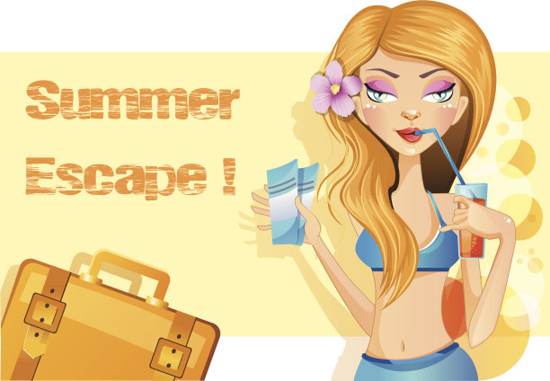 矢量插图的暑假图片下载