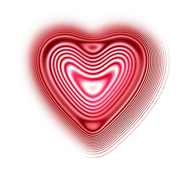 心图标孤立在白色背景图片下载