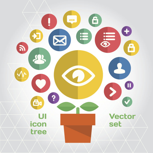 用户界面图标集图片下载