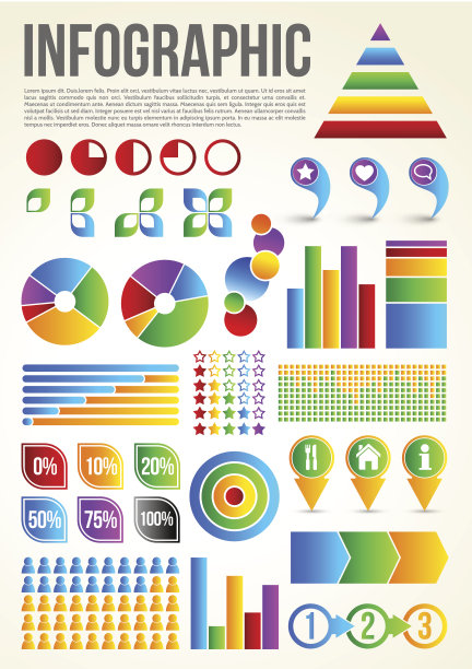 丰富多彩的信息模板图片下载