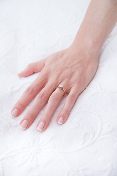 钻石戒指手图片下载