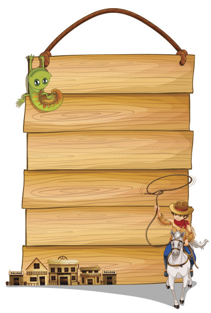牛仔骑马，酒吧酒吧和蜥蜴图片下载