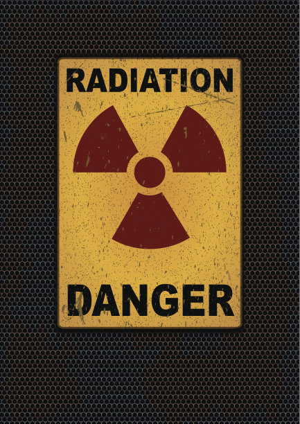 辐射标志垃圾背景图片下载