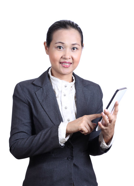 商业女性使用数字平板电脑图片下载