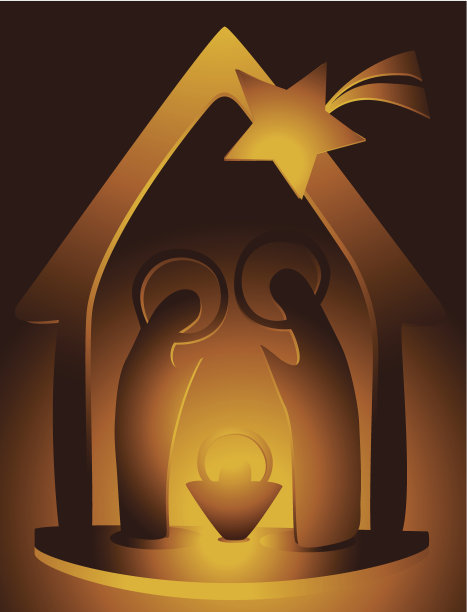 基督诞生的场景图片下载