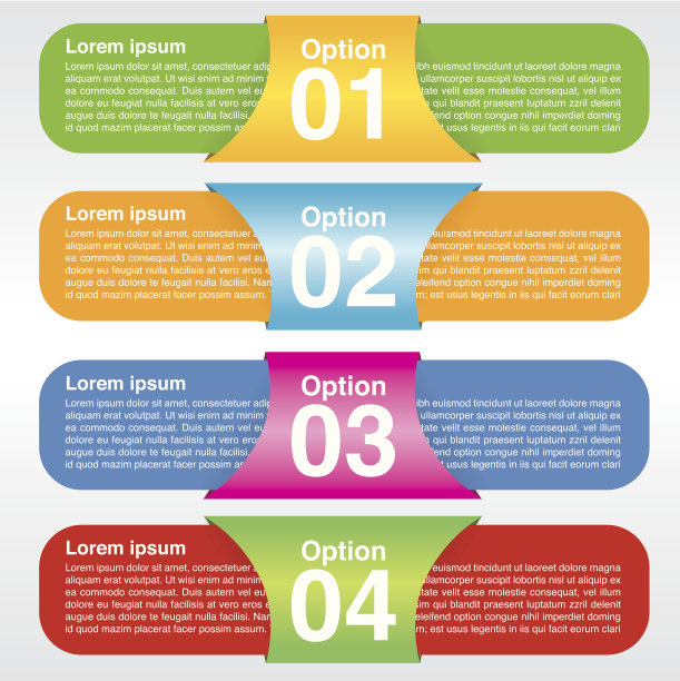 抽象的彩色的旗帜。图片下载