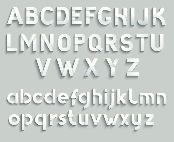 矢量字体。素材图片