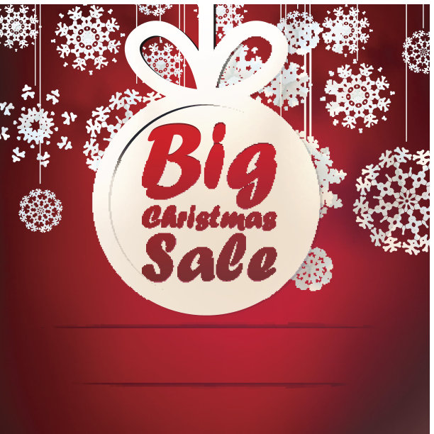 圣诞大促销模板与复制空间。图片下载