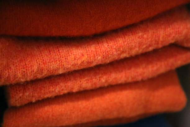 橙色的毛衣图片下载