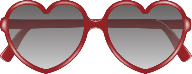 心形太阳眼镜图片下载