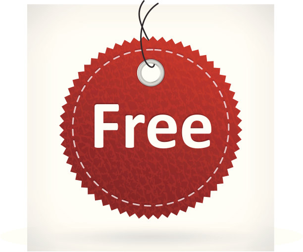 红色皮革免费标签图片下载