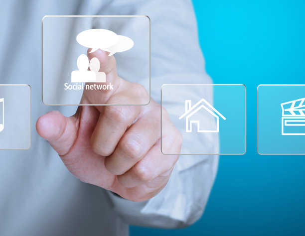 按下现代社会的按钮图片下载