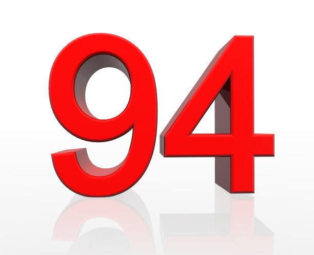 白底数字特写镜头图片下载