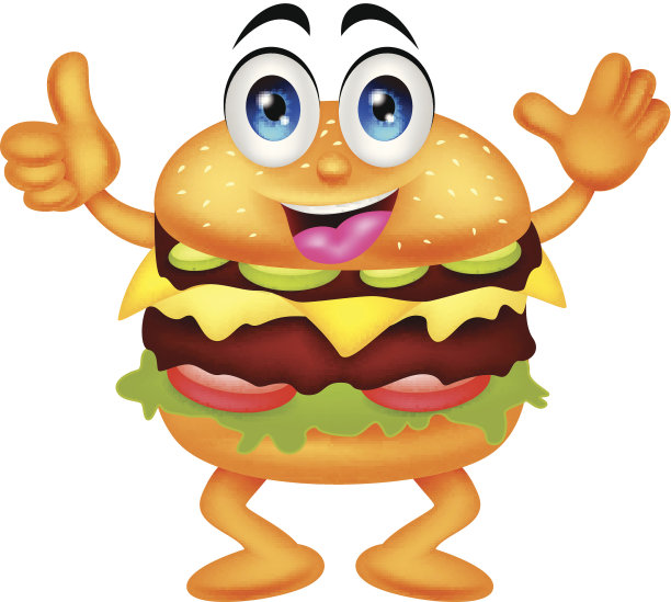 汉堡卡通人物图片下载