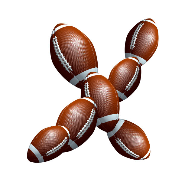 美式足球图标字母大写字母X图片下载